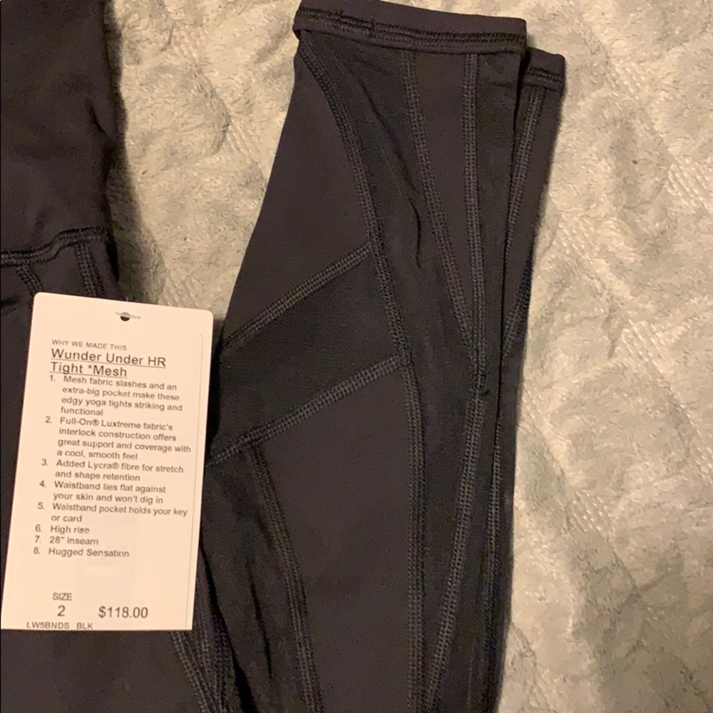 Lululemon wunder under HR tight *Mesh - Picture 7 of 7